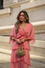 CARLOTA SALMON DRESS