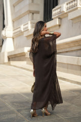 VESTIDO VIOLETA CASTANHO