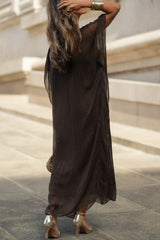 VESTIDO VIOLETA CASTANHO