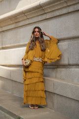CONJUNTO PETRA AMARELO MOSTARDA