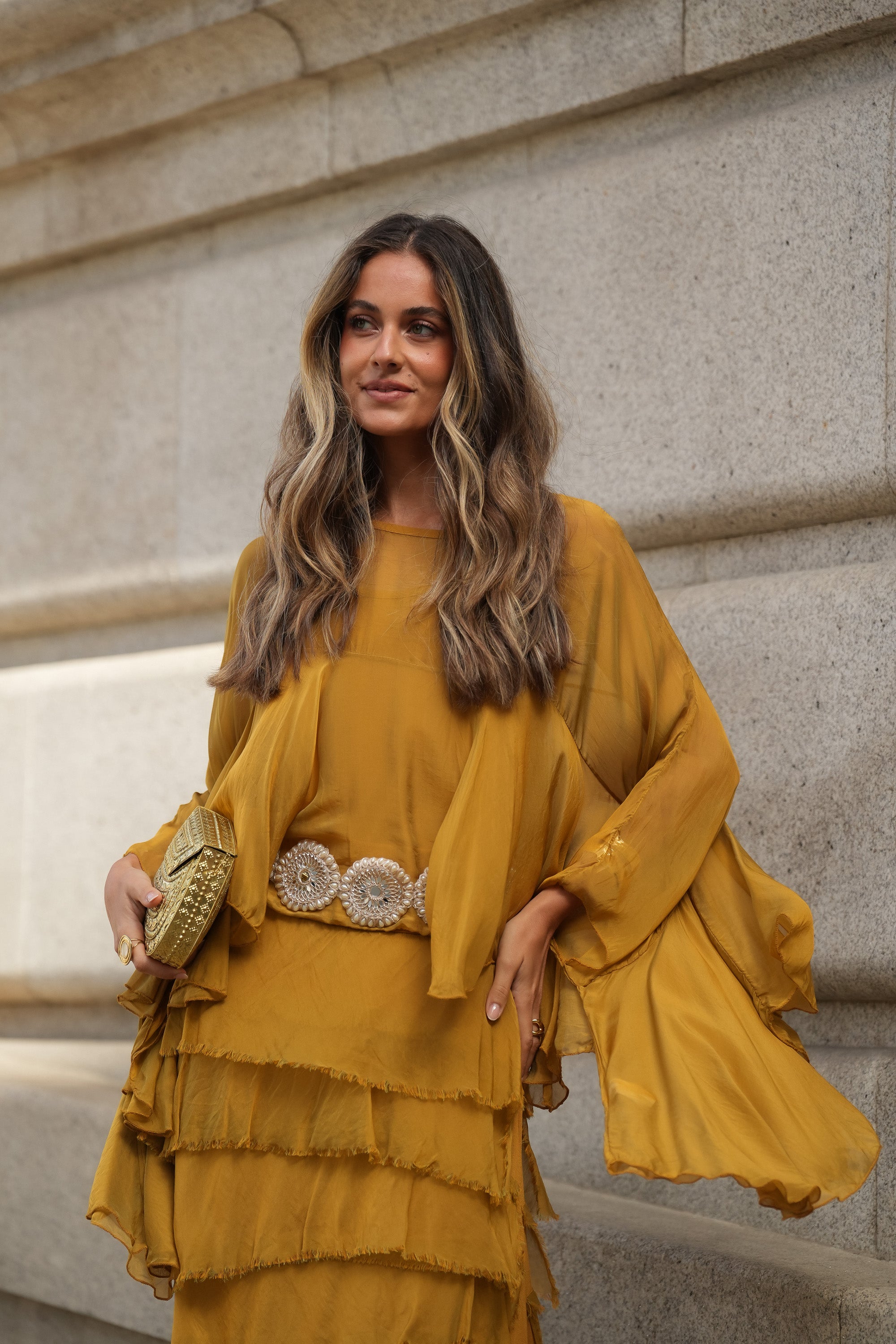 CONJUNTO PETRA AMARELO MOSTARDA