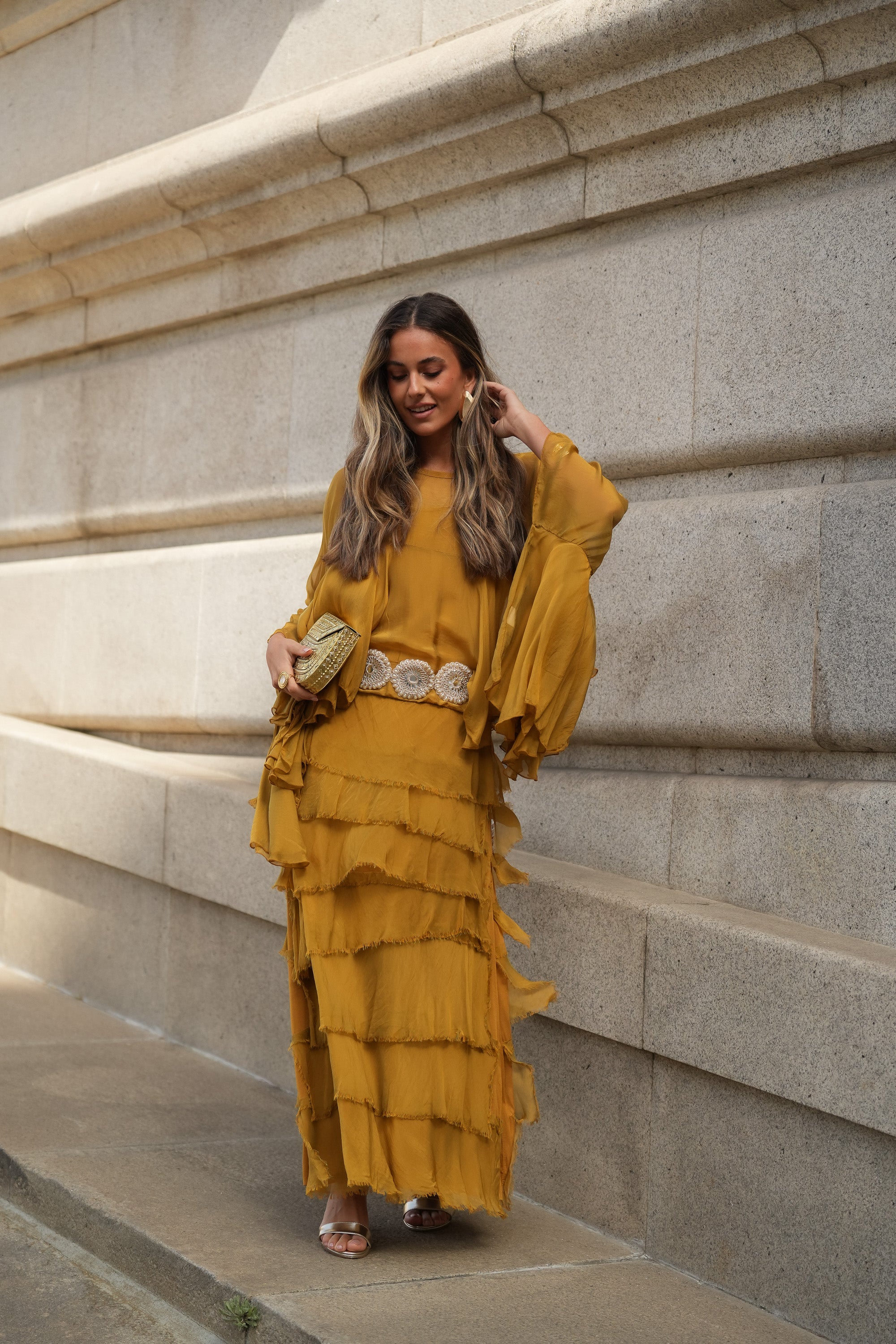 CONJUNTO PETRA AMARELO MOSTARDA