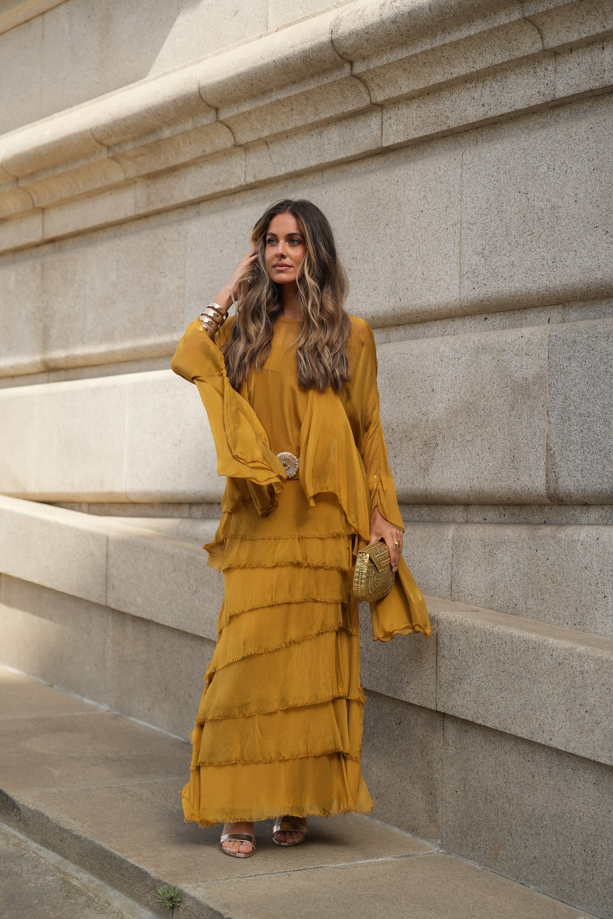 CONJUNTO PETRA AMARELO MOSTARDA