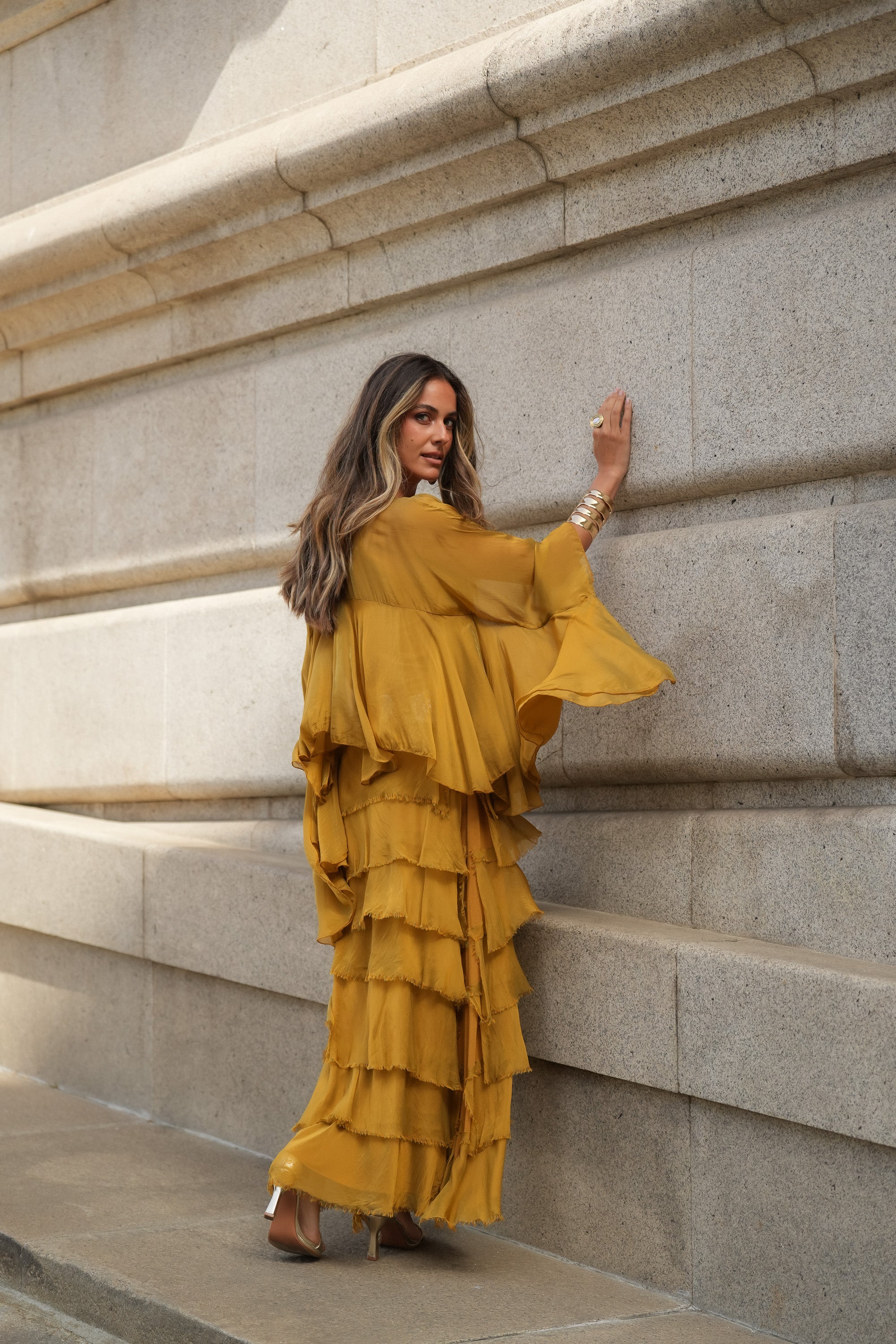 CONJUNTO PETRA AMARELO MOSTARDA