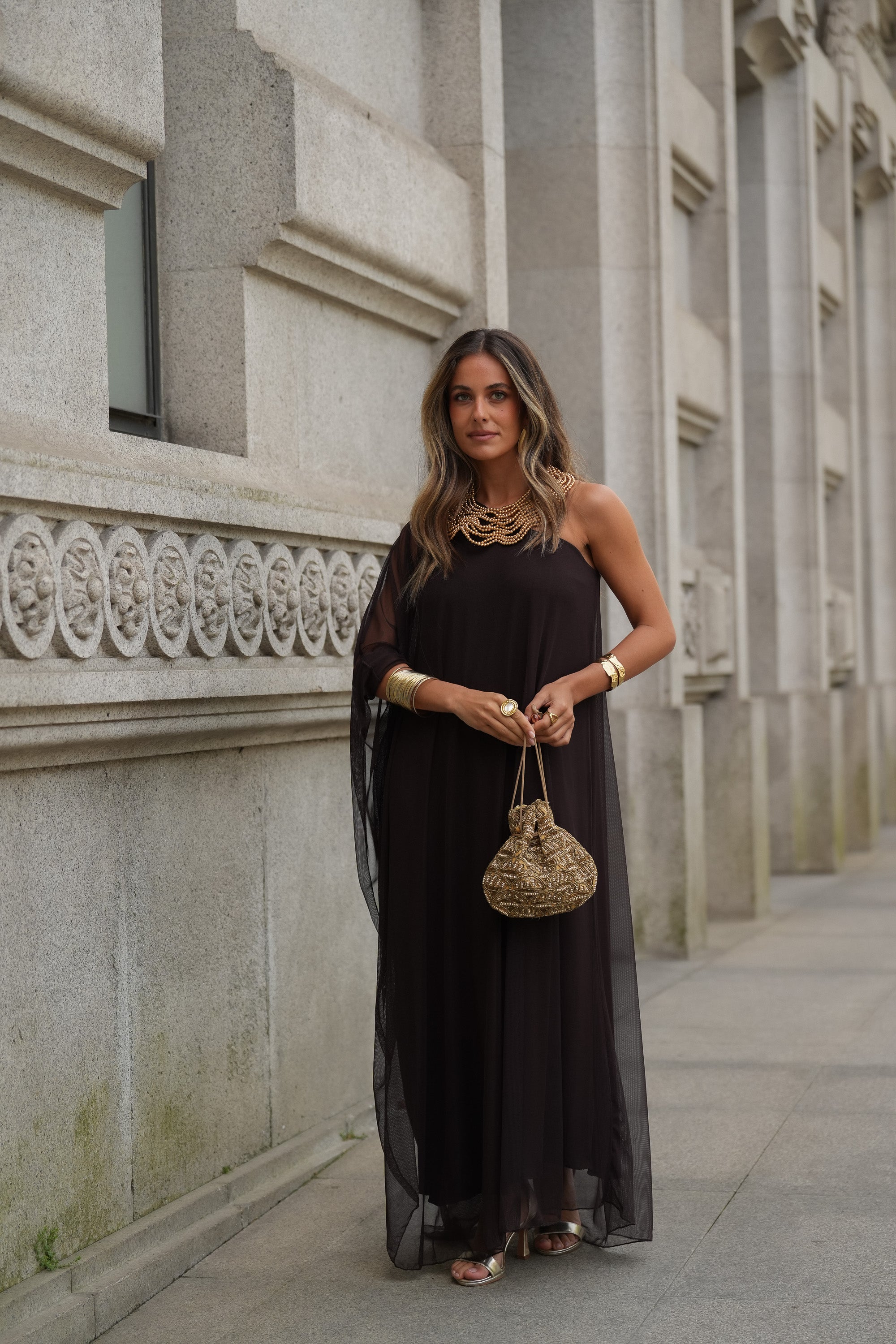VESTIDO SOPHIE CASTANHO
