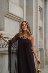 VESTIDO SOPHIE CASTANHO