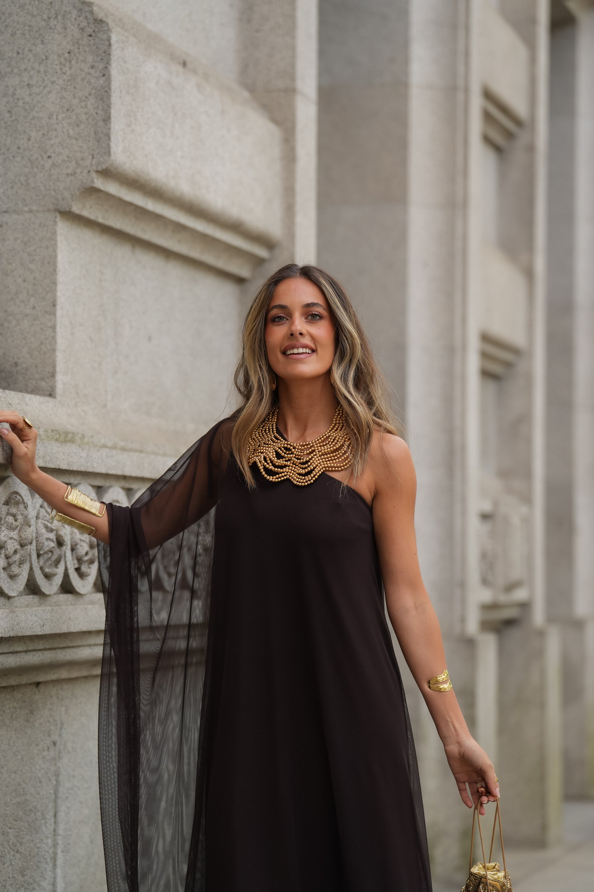 VESTIDO SOPHIE CASTANHO