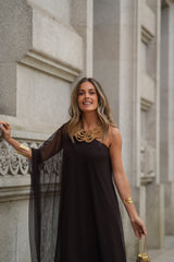 VESTIDO SOPHIE CASTANHO