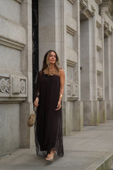 VESTIDO SOPHIE CASTANHO