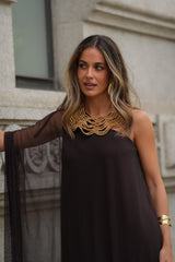 VESTIDO SOPHIE CASTANHO