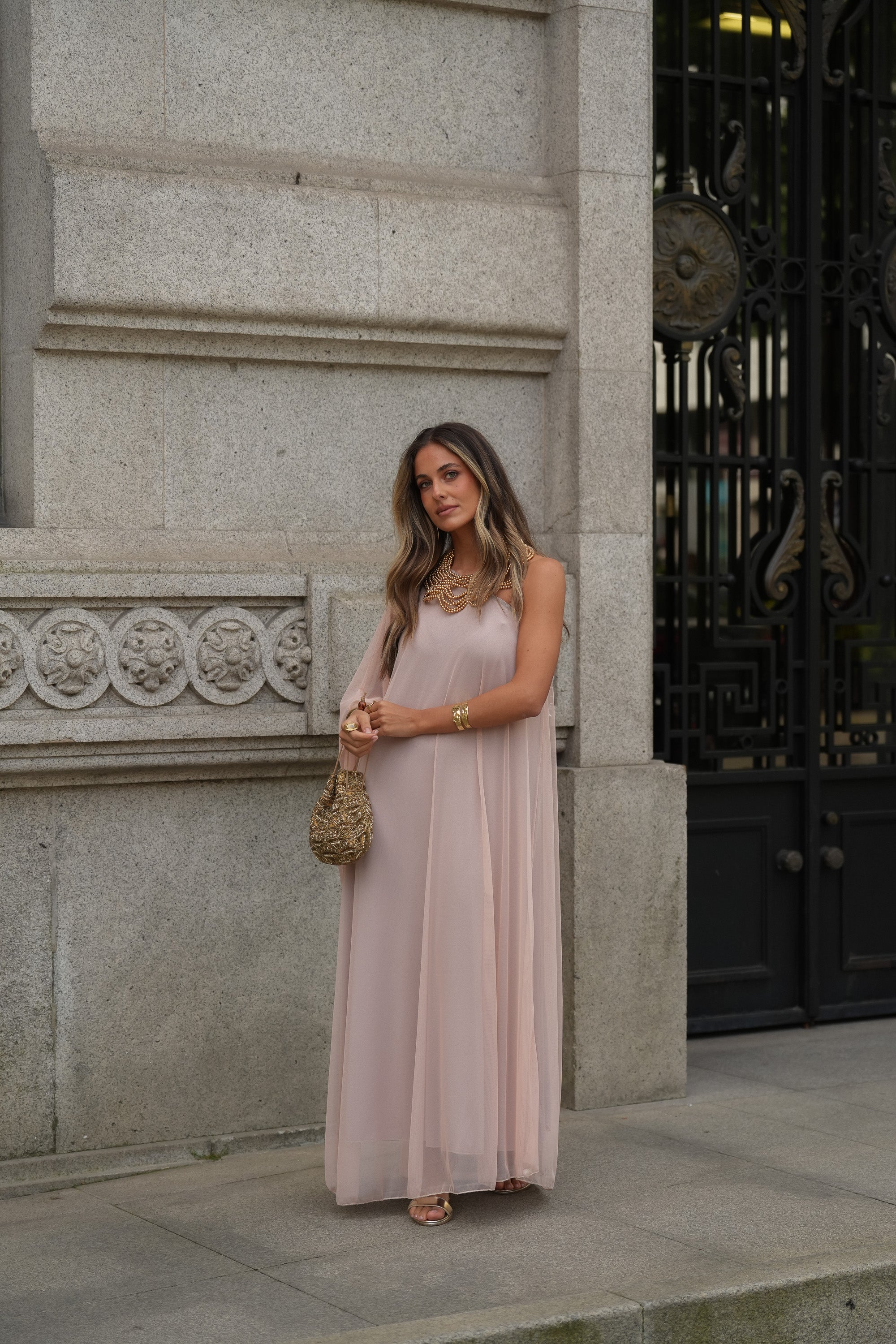 VESTIDO SOPHIE CHAMPAGNE