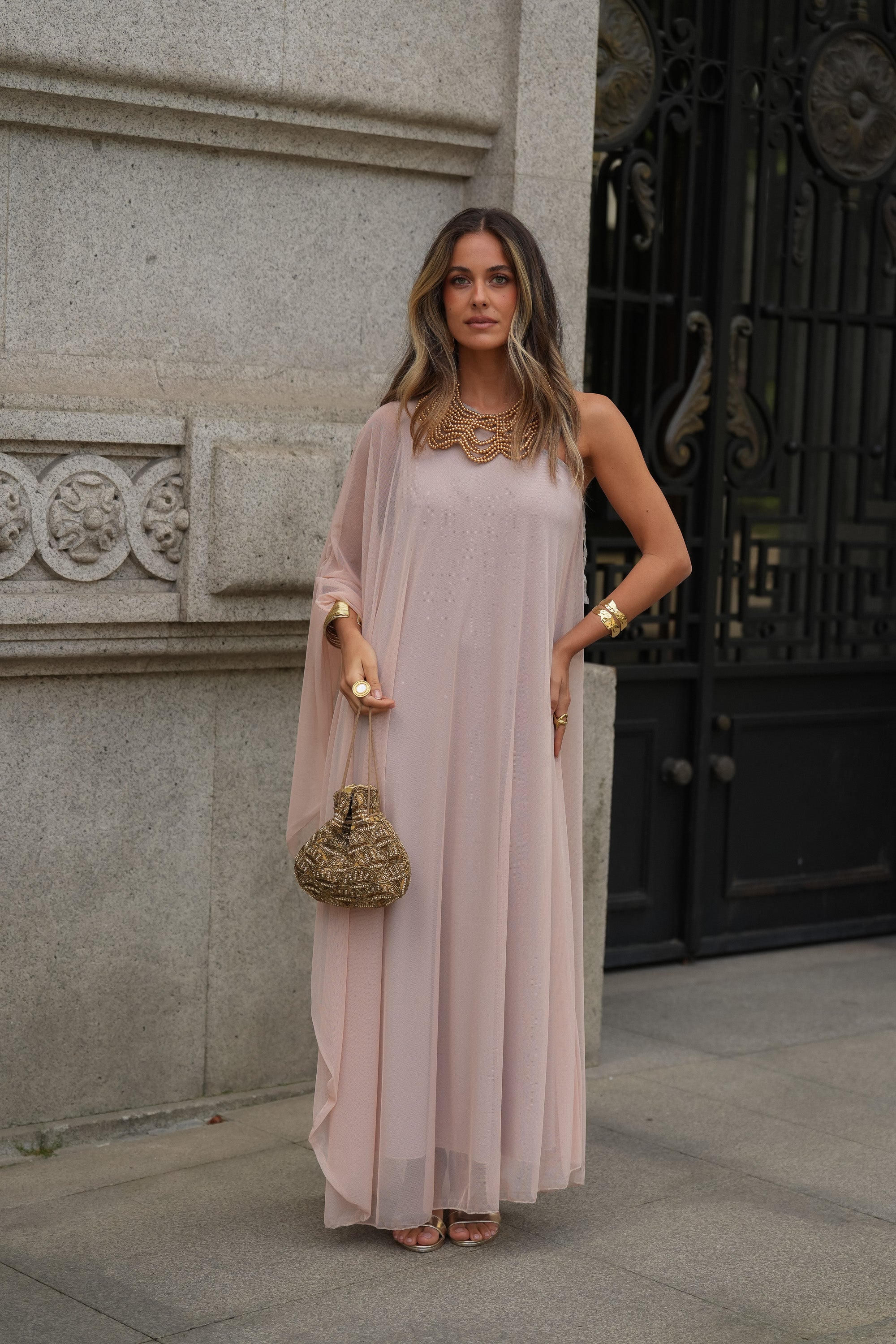 VESTIDO SOPHIE CHAMPAGNE