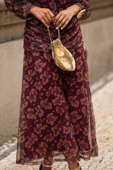 VESTIDO LOUVRE BURGUNDY