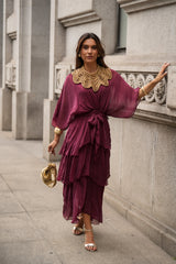 VESTIDO CARLOTA VINHO