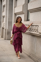VESTIDO CARLOTA VINHO