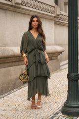 VESTIDO CARLOTA VERDE MILITAR