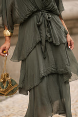 VESTIDO CARLOTA VERDE MILITAR