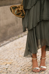 VESTIDO CARLOTA VERDE MILITAR