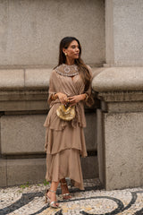 VESTIDO CARLOTA TAUPE