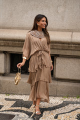 VESTIDO CARLOTA TAUPE