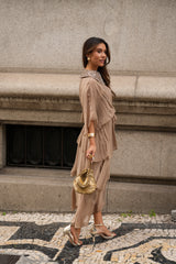 VESTIDO CARLOTA TAUPE