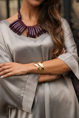 COLAR PETRA BURGUNDY