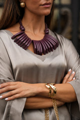COLAR PETRA BURGUNDY