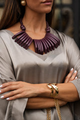 COLAR PETRA BURGUNDY