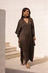 VESTIDO DUBAI CASTANHO