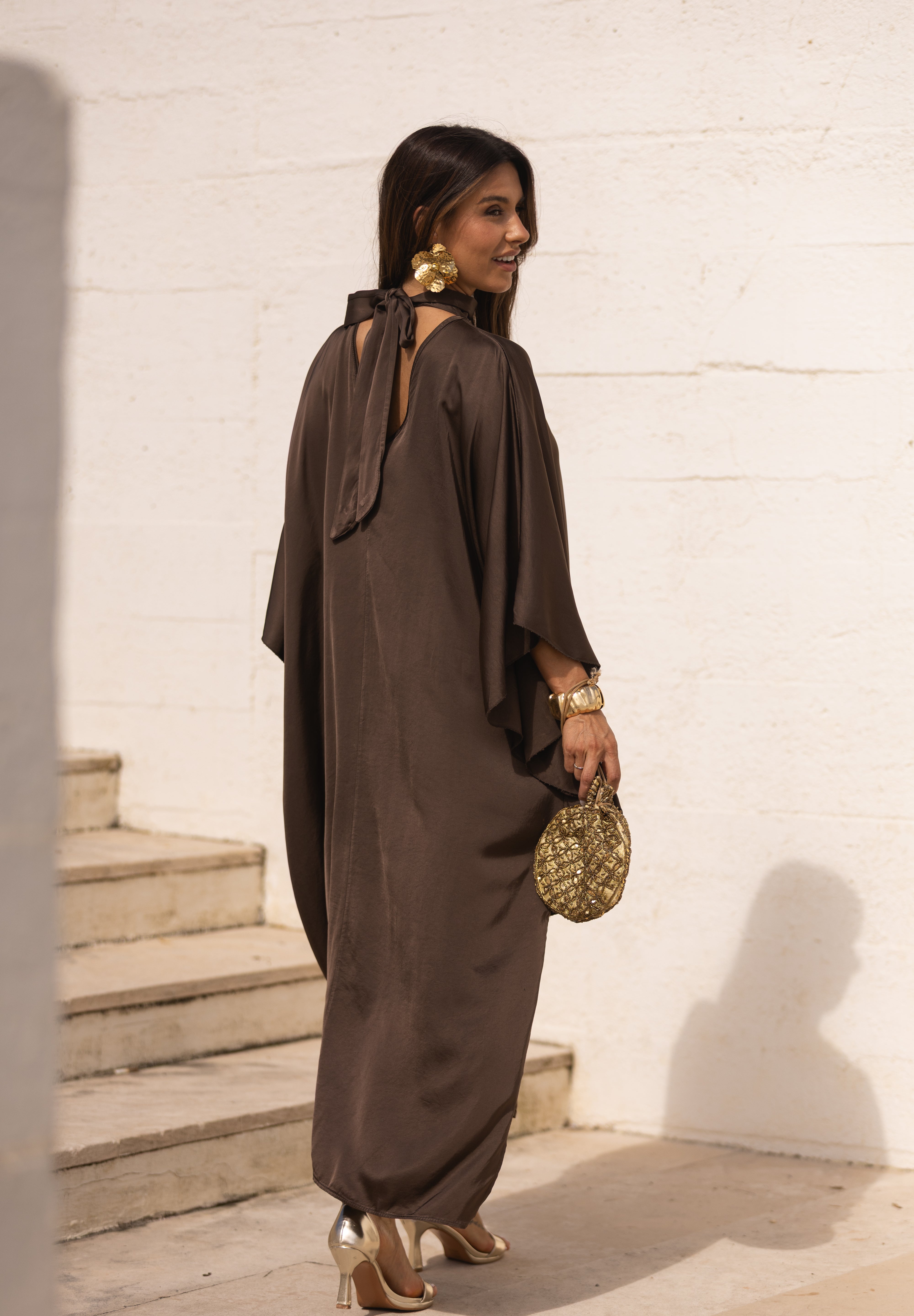 VESTIDO DUBAI CASTANHO