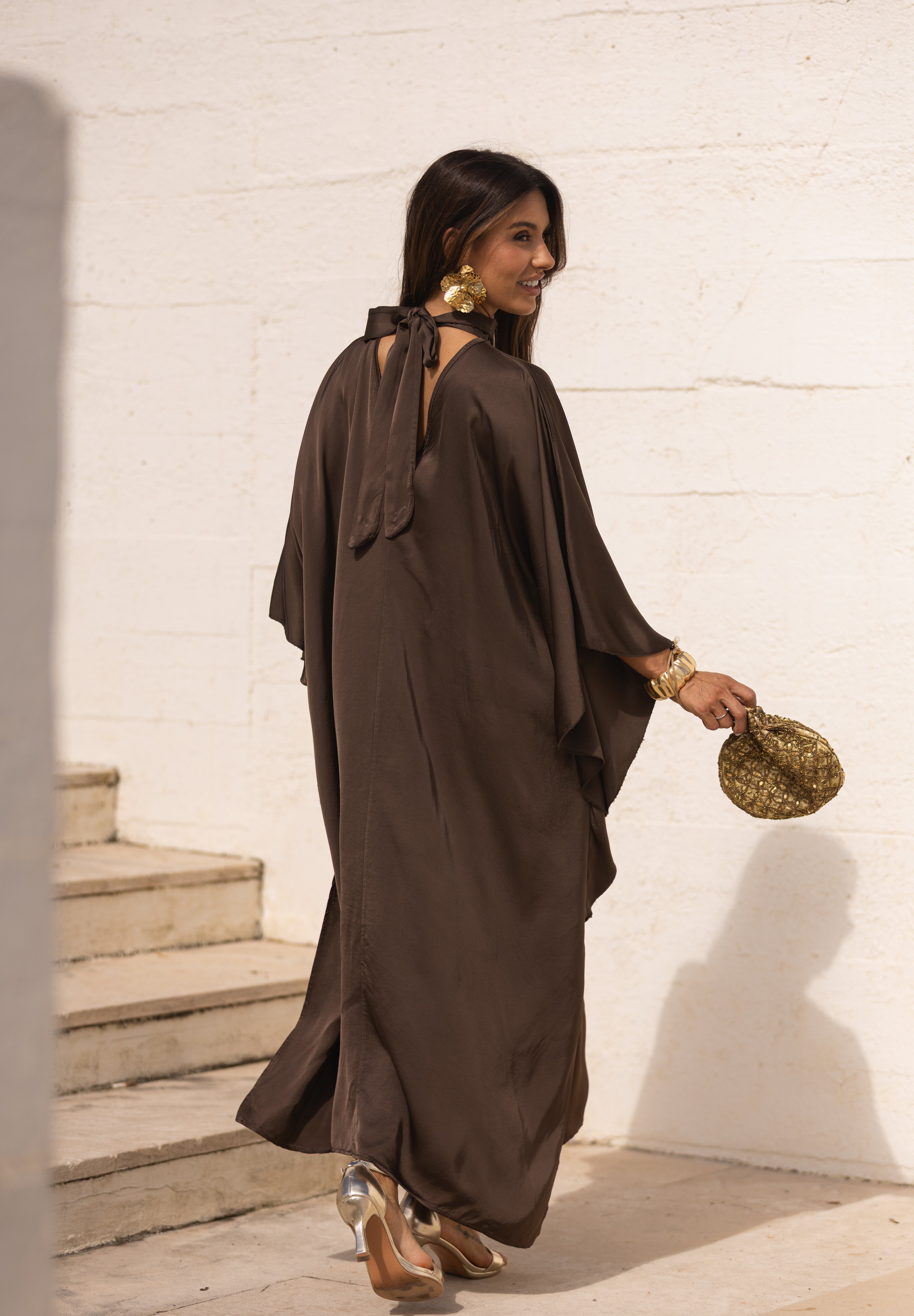 VESTIDO DUBAI CASTANHO