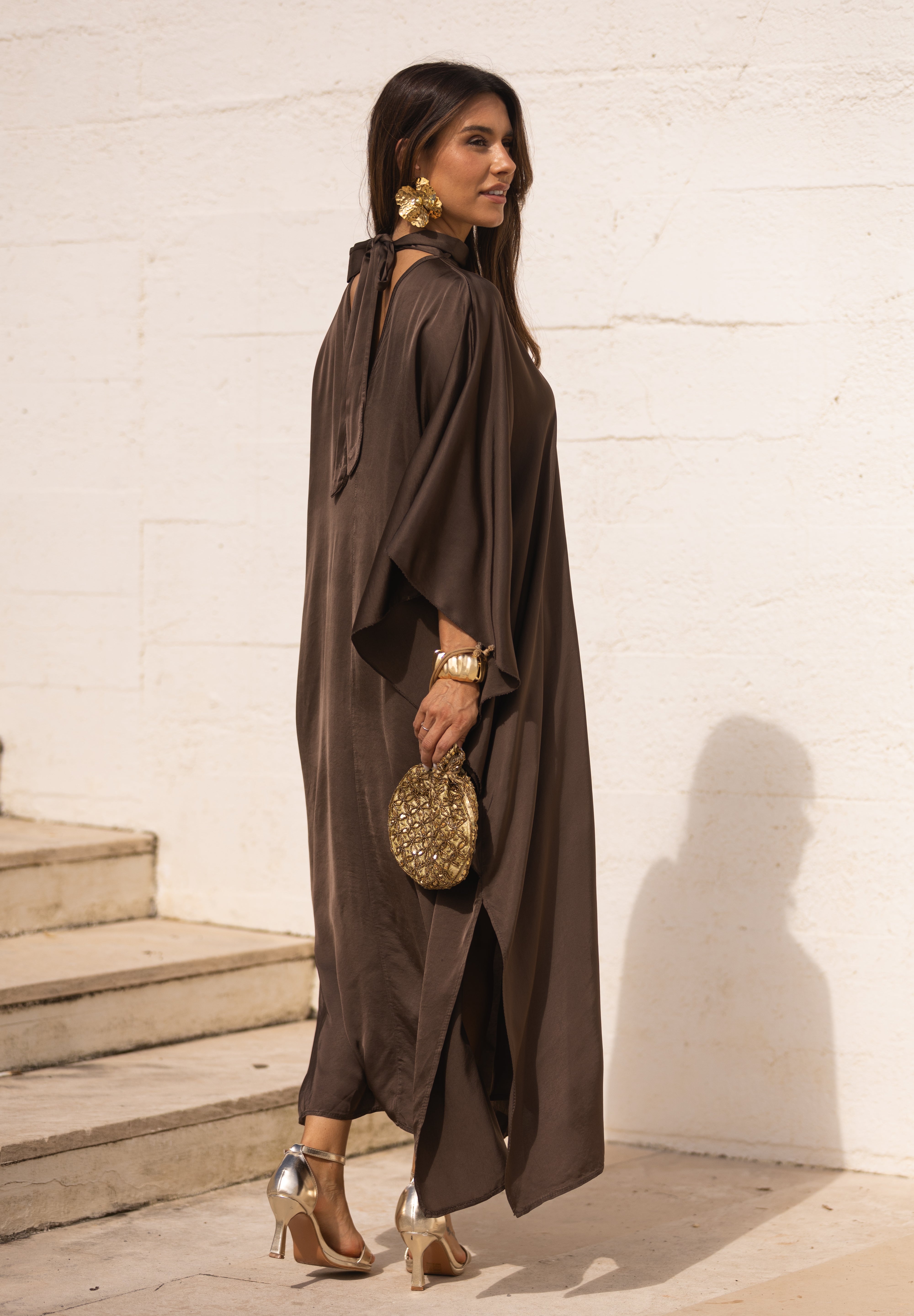 VESTIDO DUBAI CASTANHO