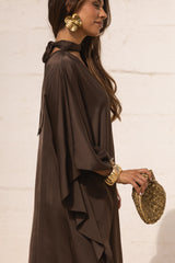 VESTIDO DUBAI CASTANHO