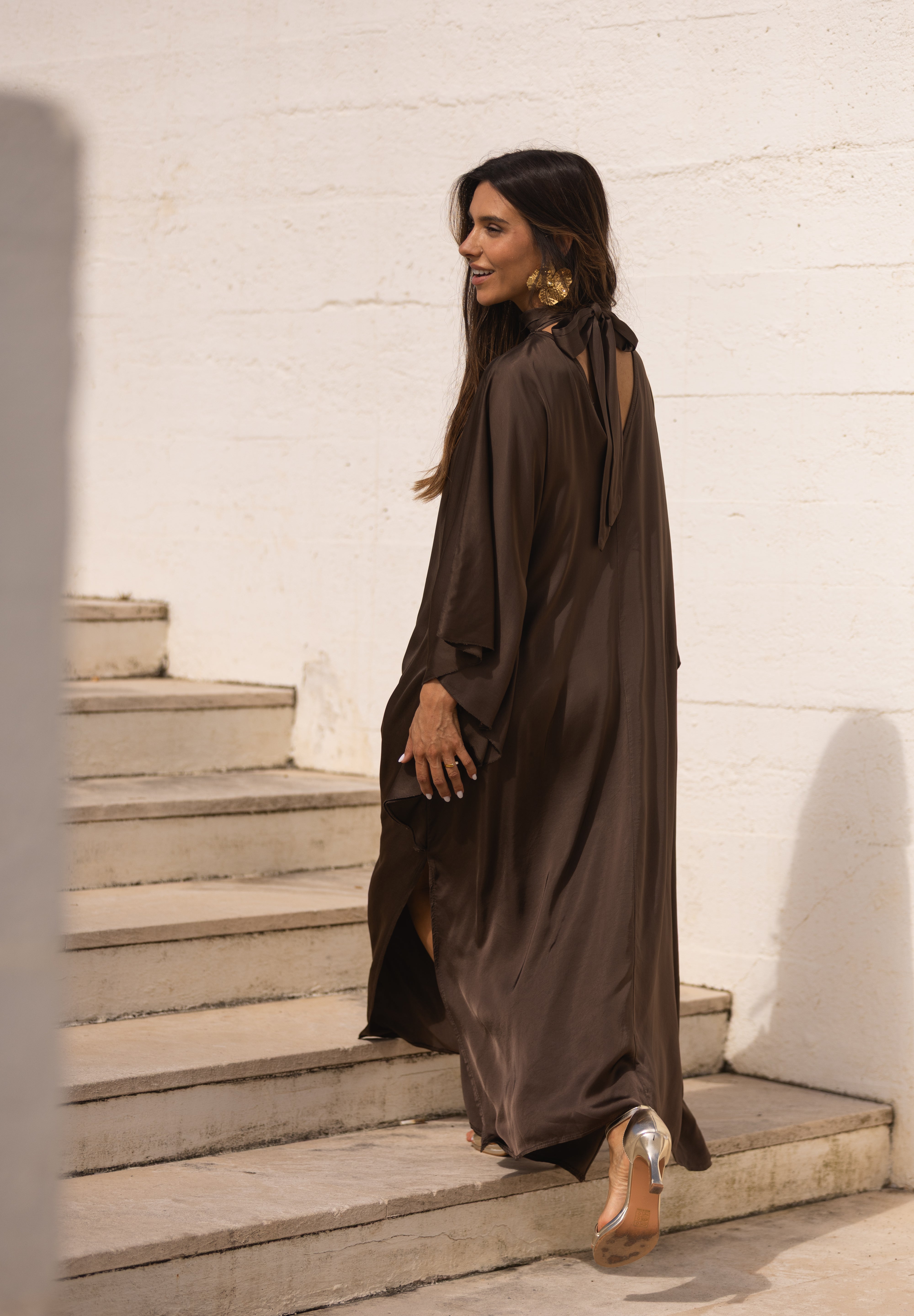 VESTIDO DUBAI CASTANHO