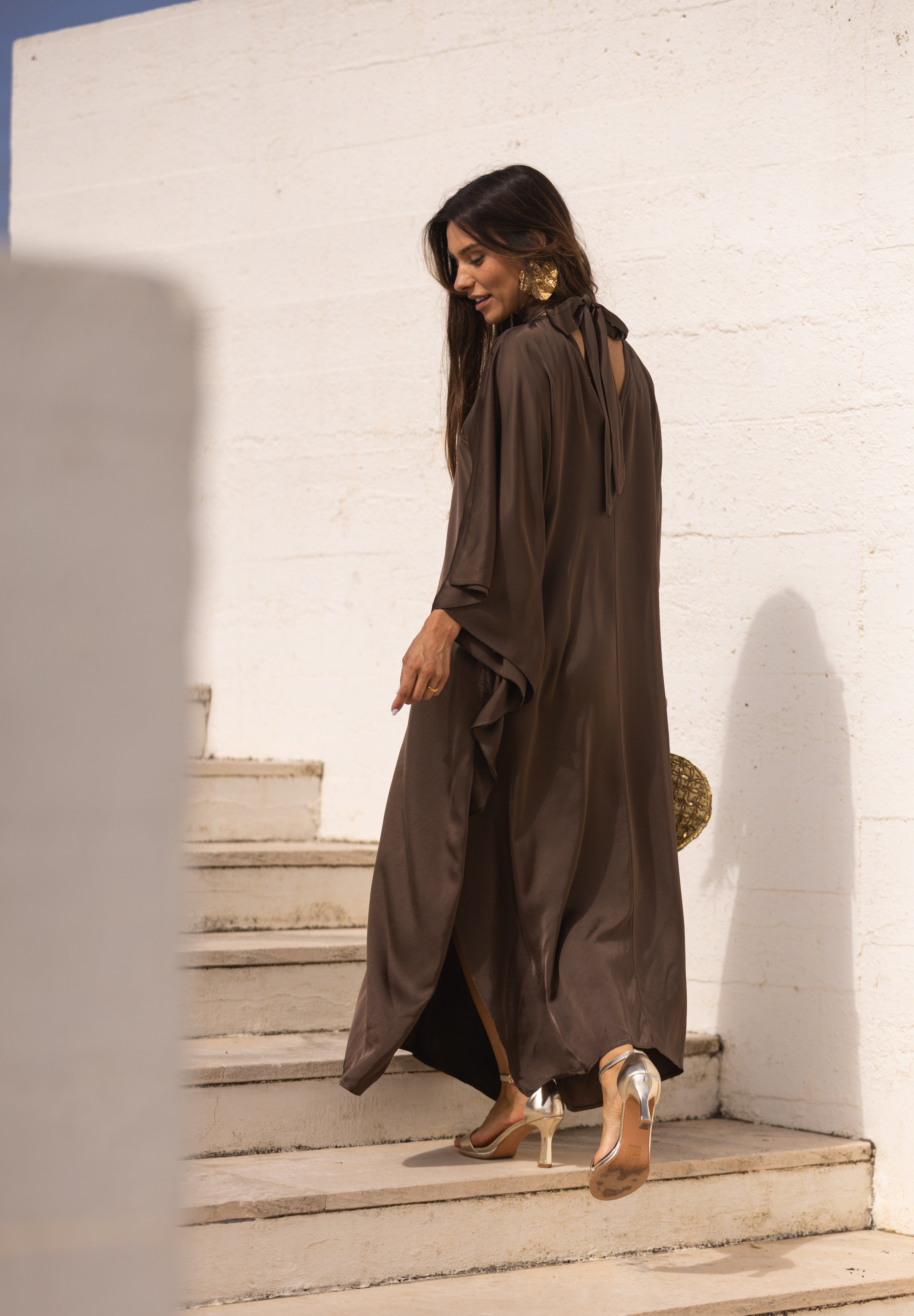 VESTIDO DUBAI CASTANHO