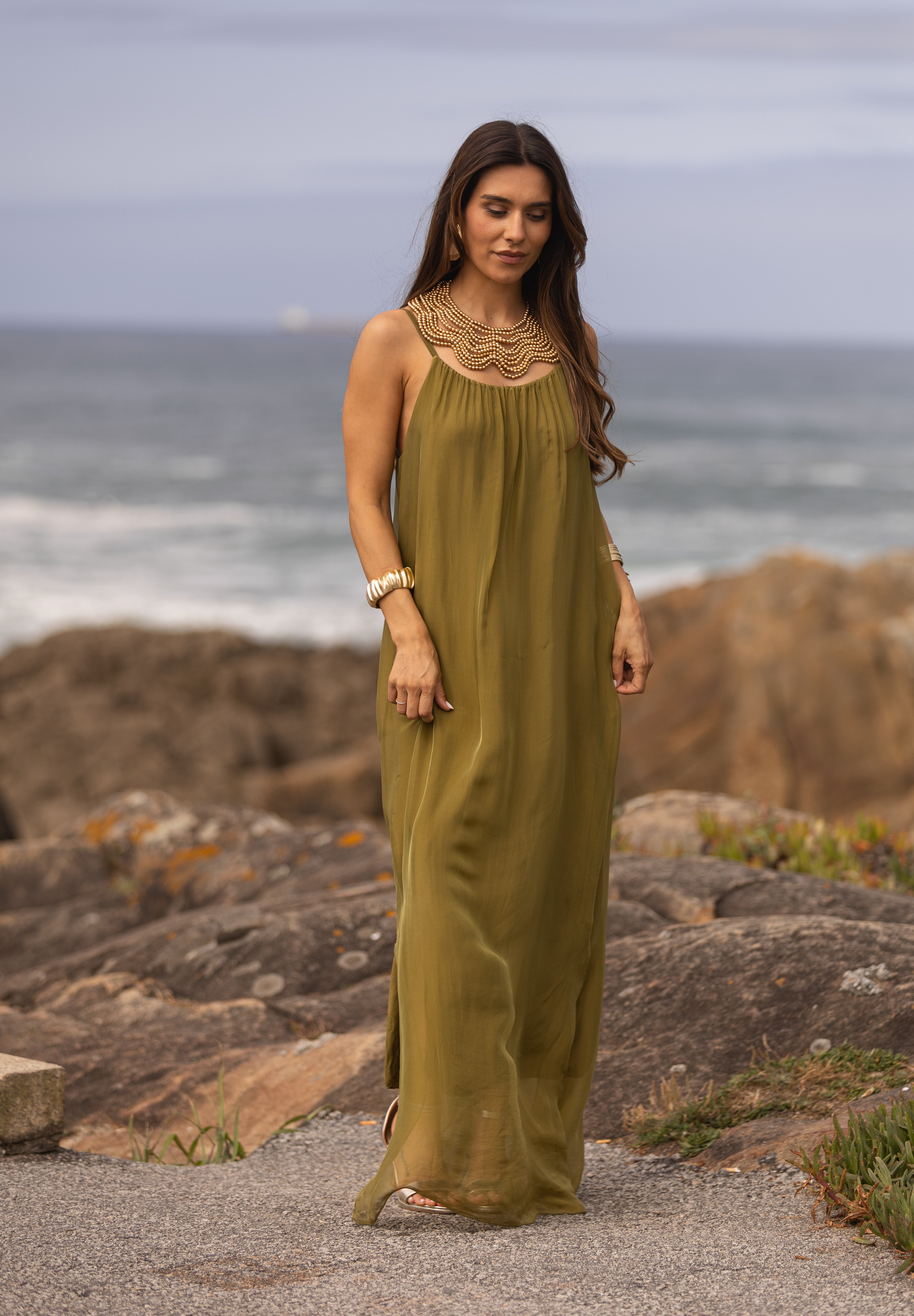 VESTIDO MAÓ VERDE LIMA