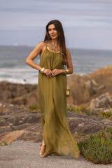 VESTIDO MAÓ VERDE LIMA