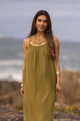 VESTIDO MAÓ VERDE LIMA