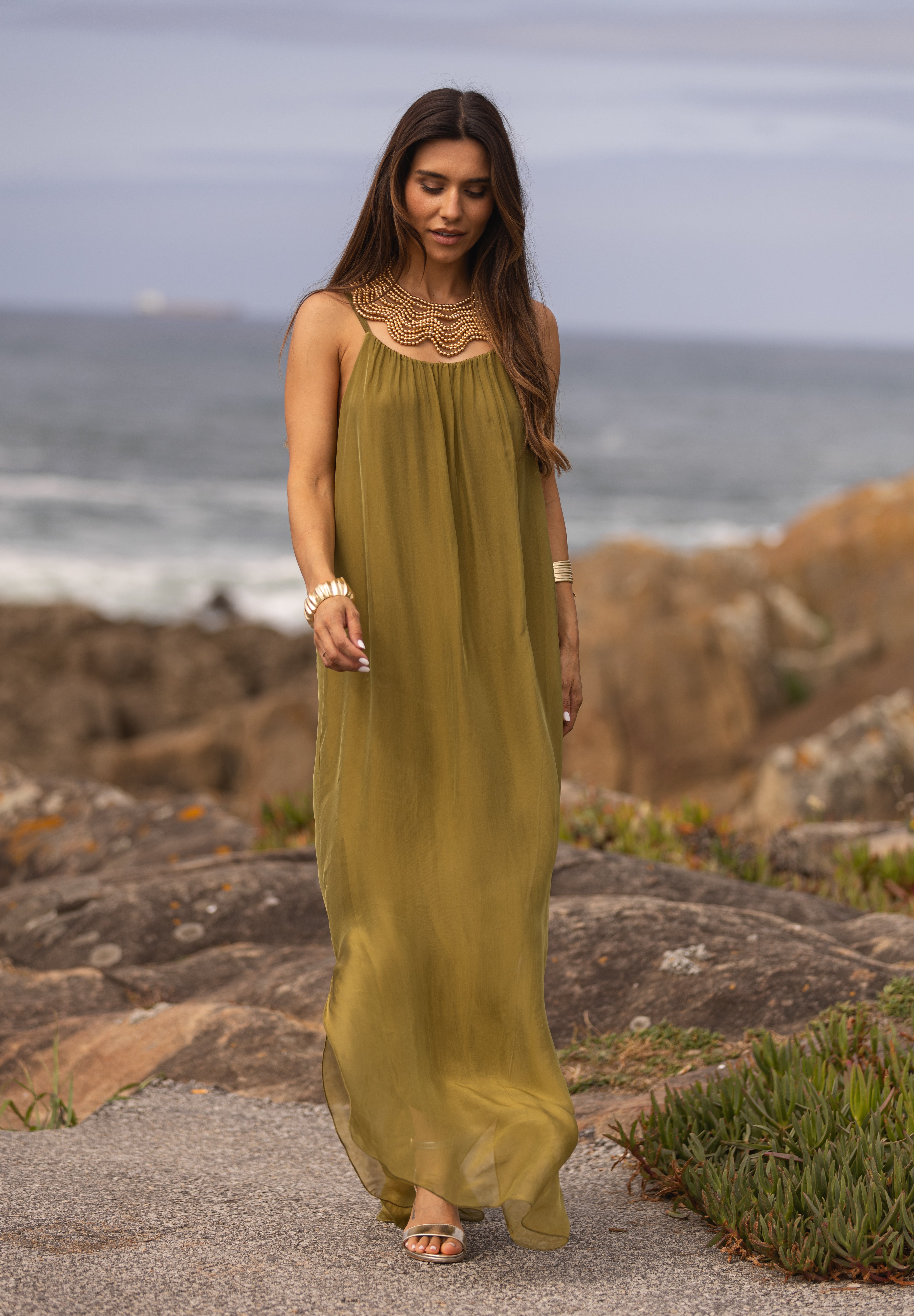 VESTIDO MAÓ VERDE LIMA