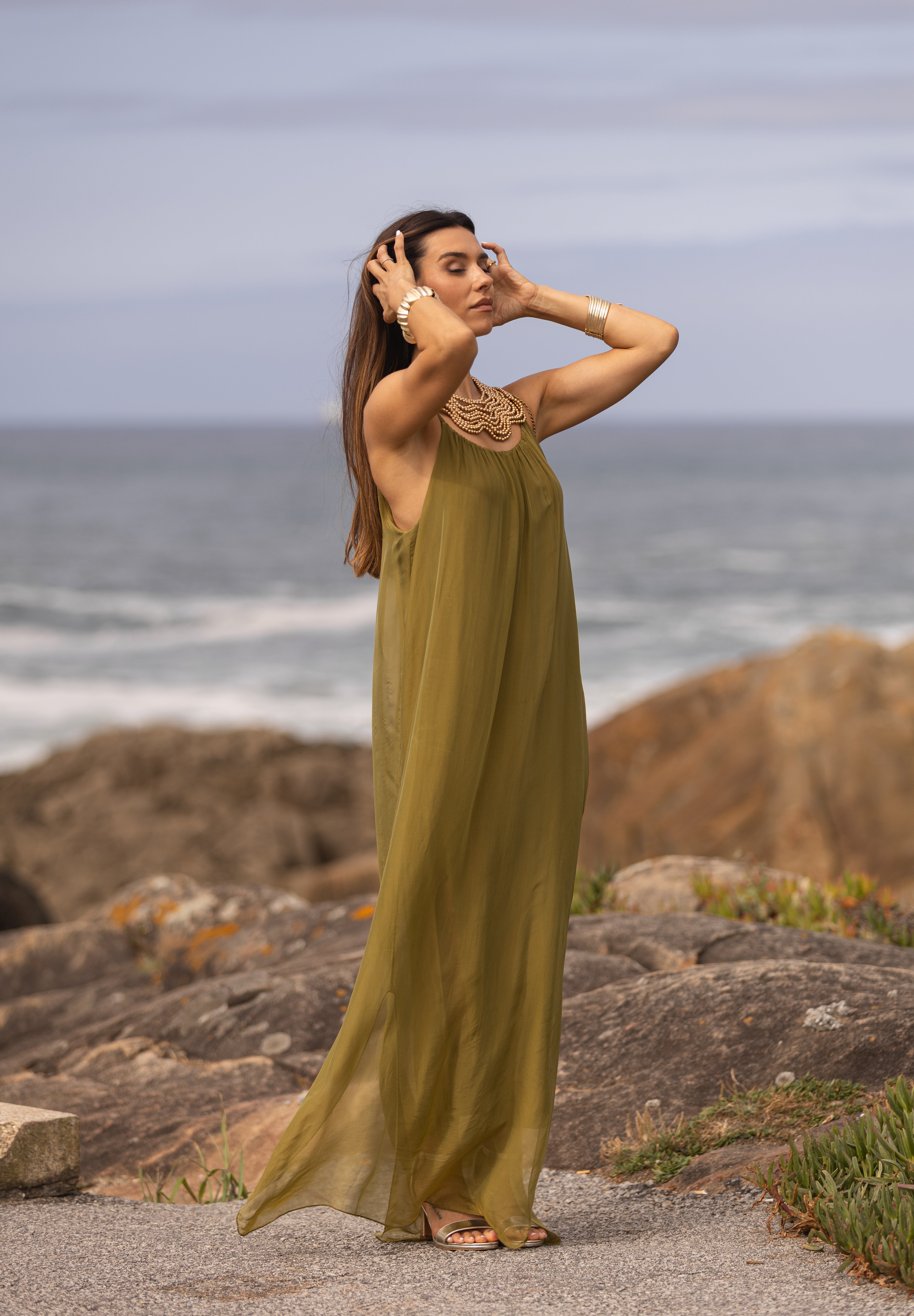 VESTIDO MAÓ VERDE LIMA