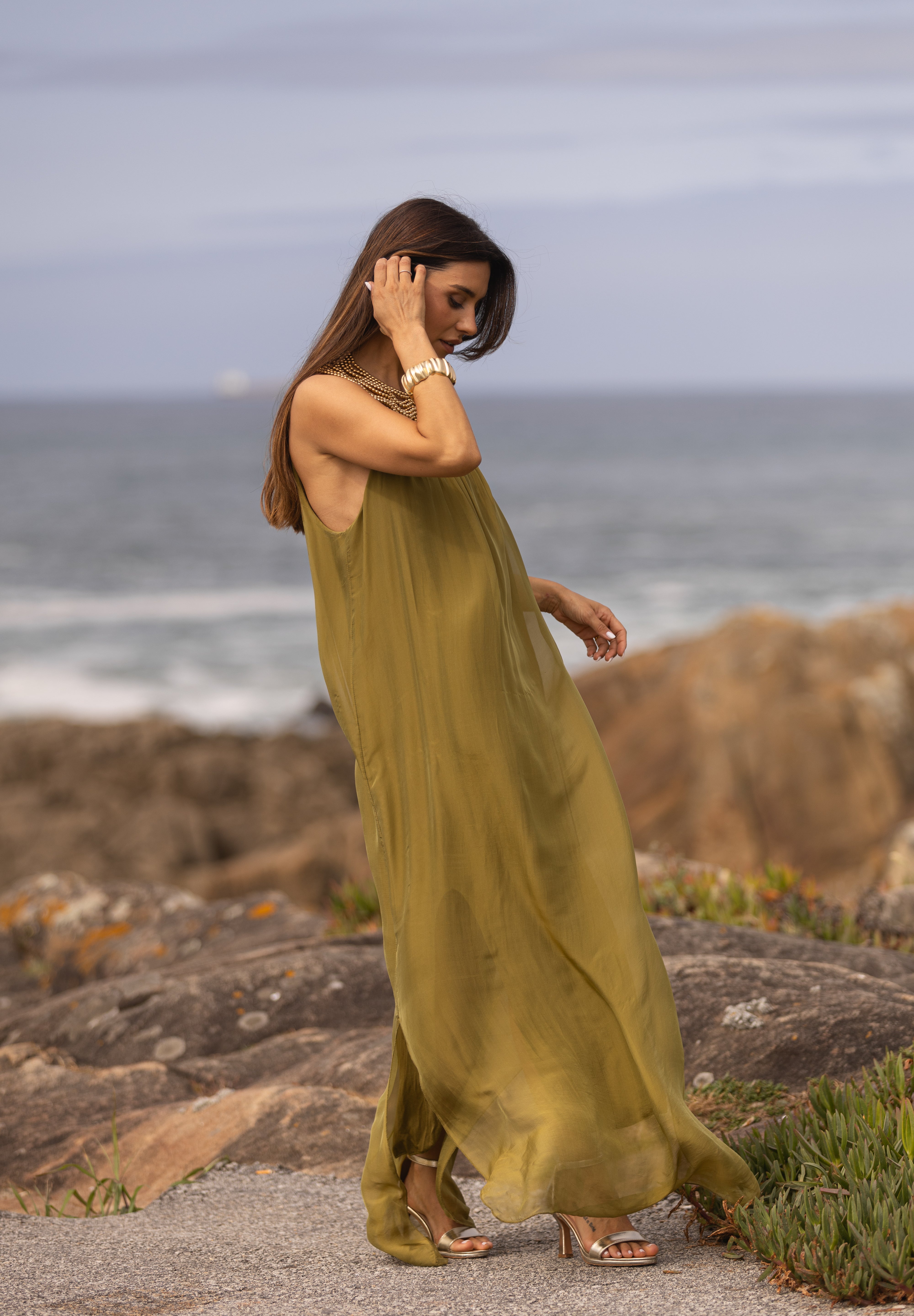 VESTIDO MAÓ VERDE LIMA