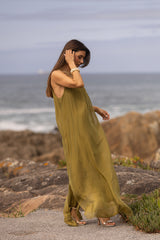 VESTIDO MAÓ VERDE LIMA