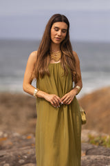 VESTIDO MAÓ VERDE LIMA