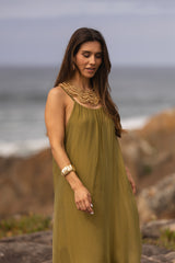 VESTIDO MAÓ VERDE LIMA