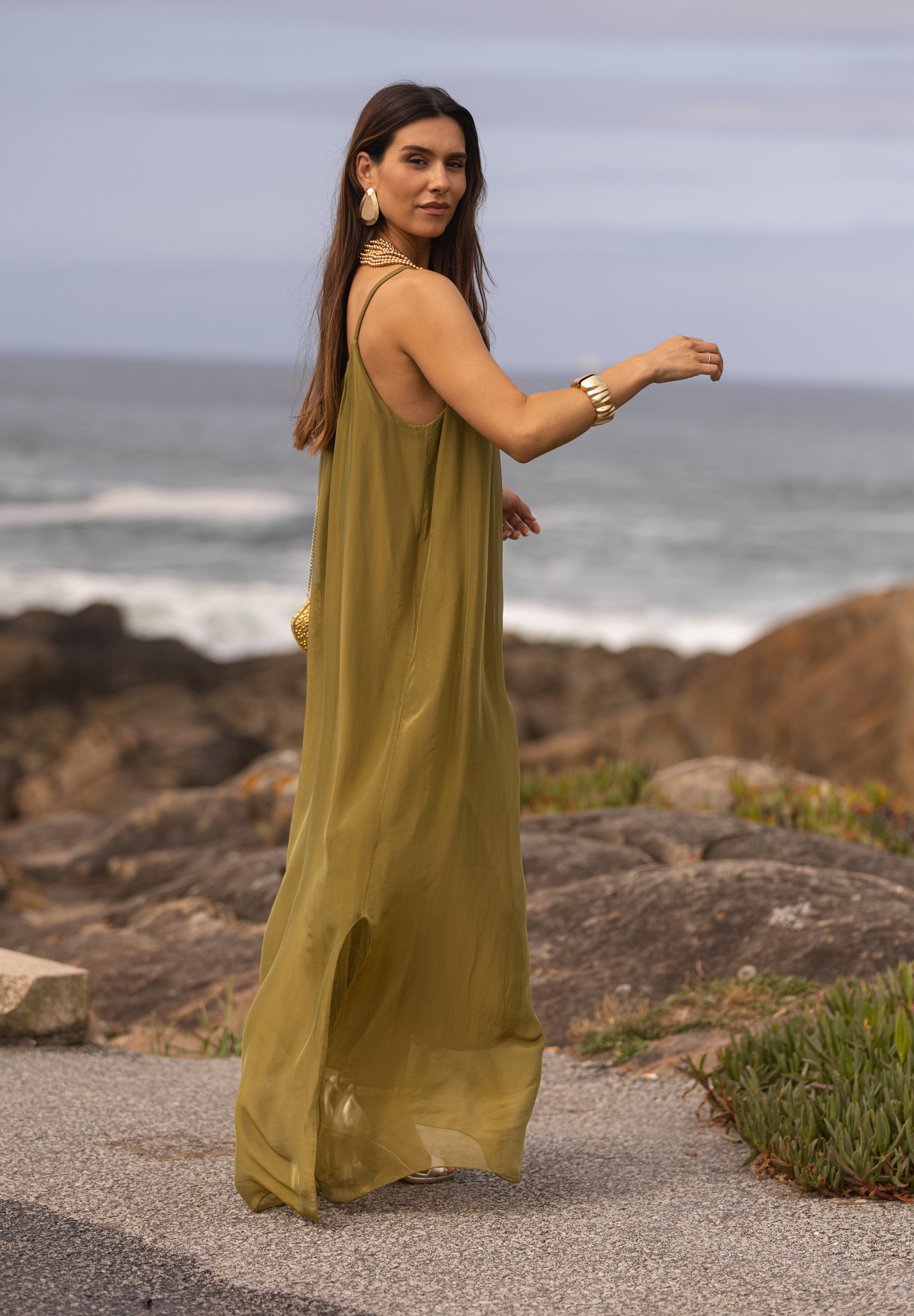VESTIDO MAÓ VERDE LIMA