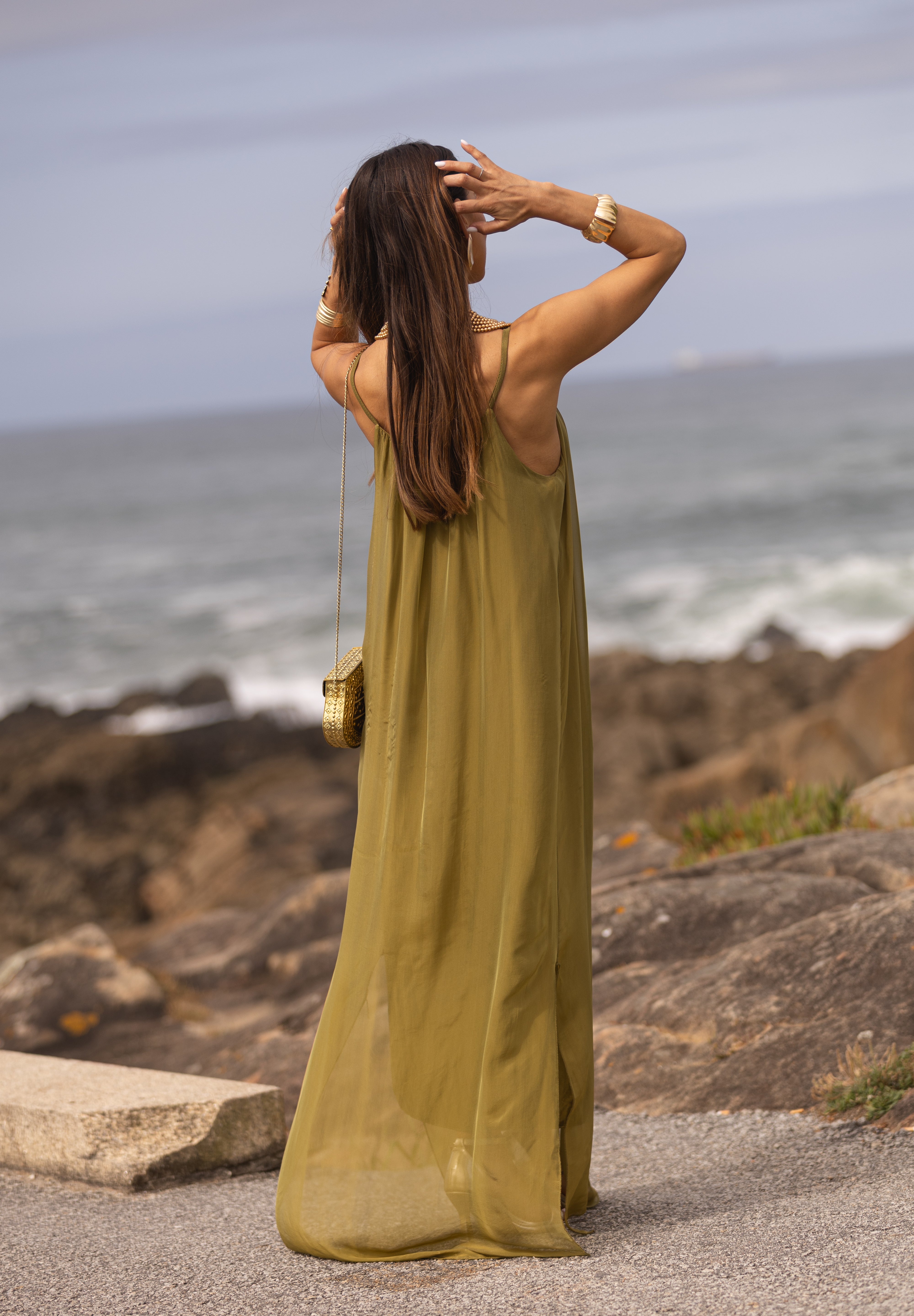 VESTIDO MAÓ VERDE LIMA