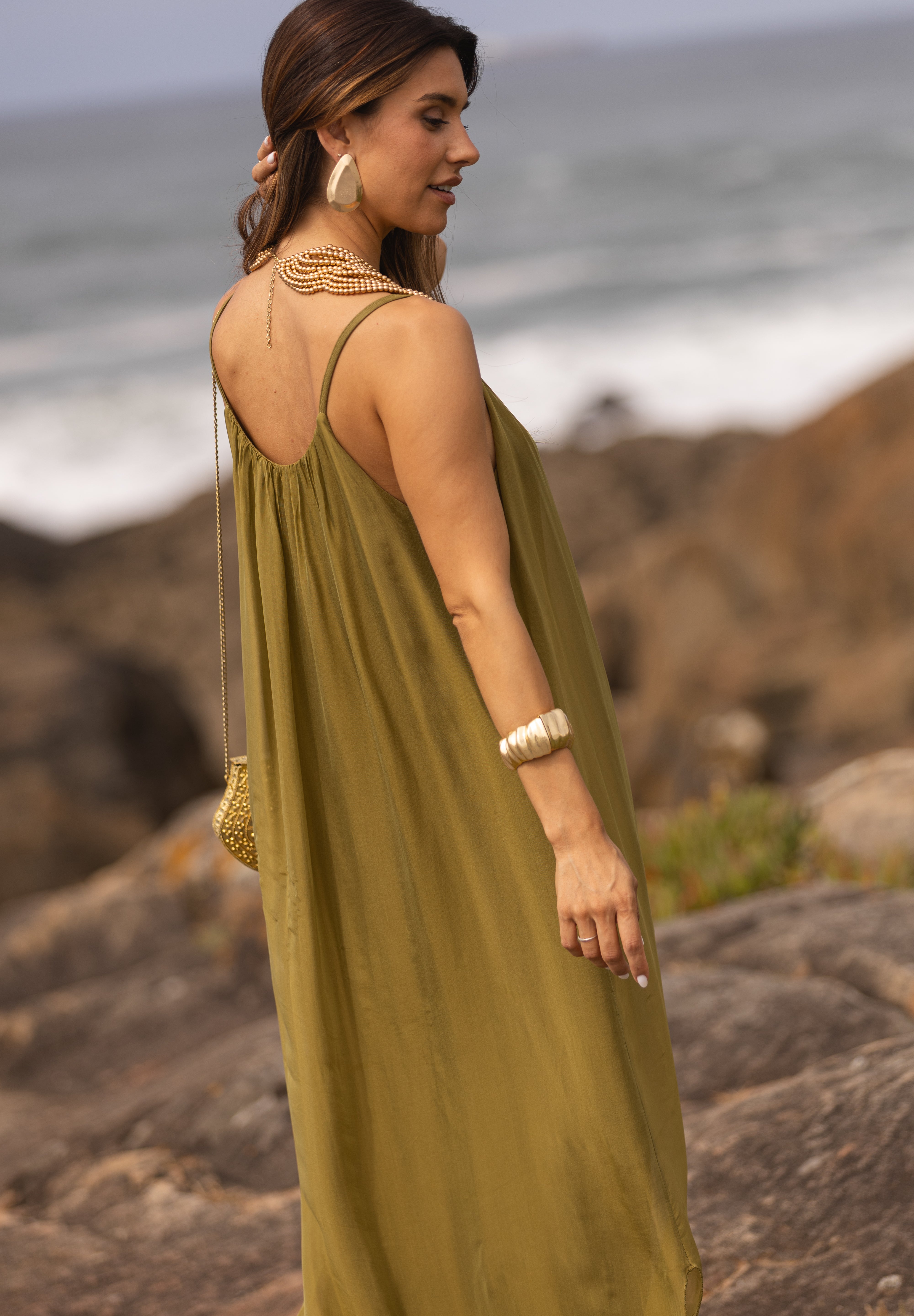 VESTIDO MAÓ VERDE LIMA