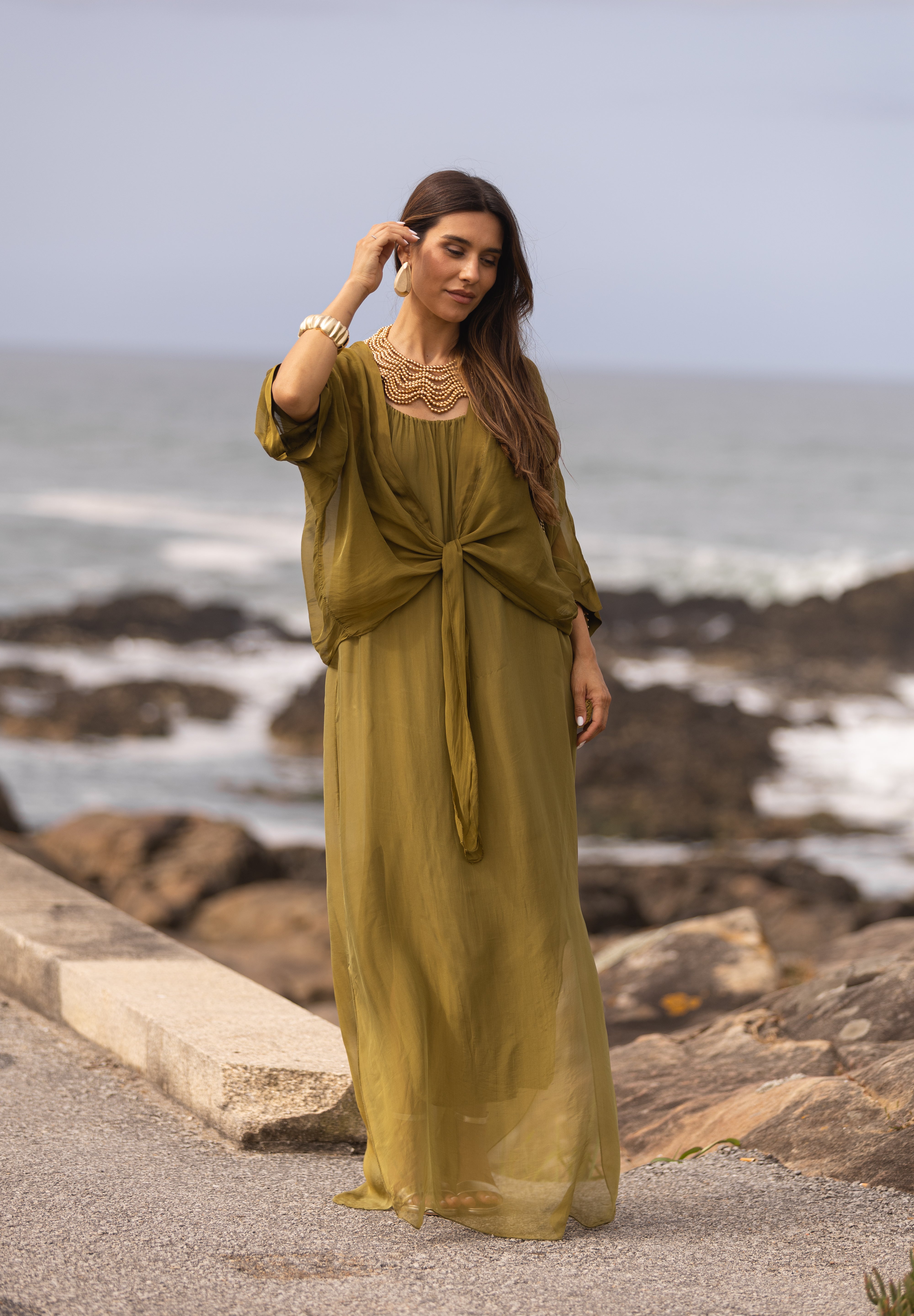 VESTIDO MAÓ VERDE LIMA
