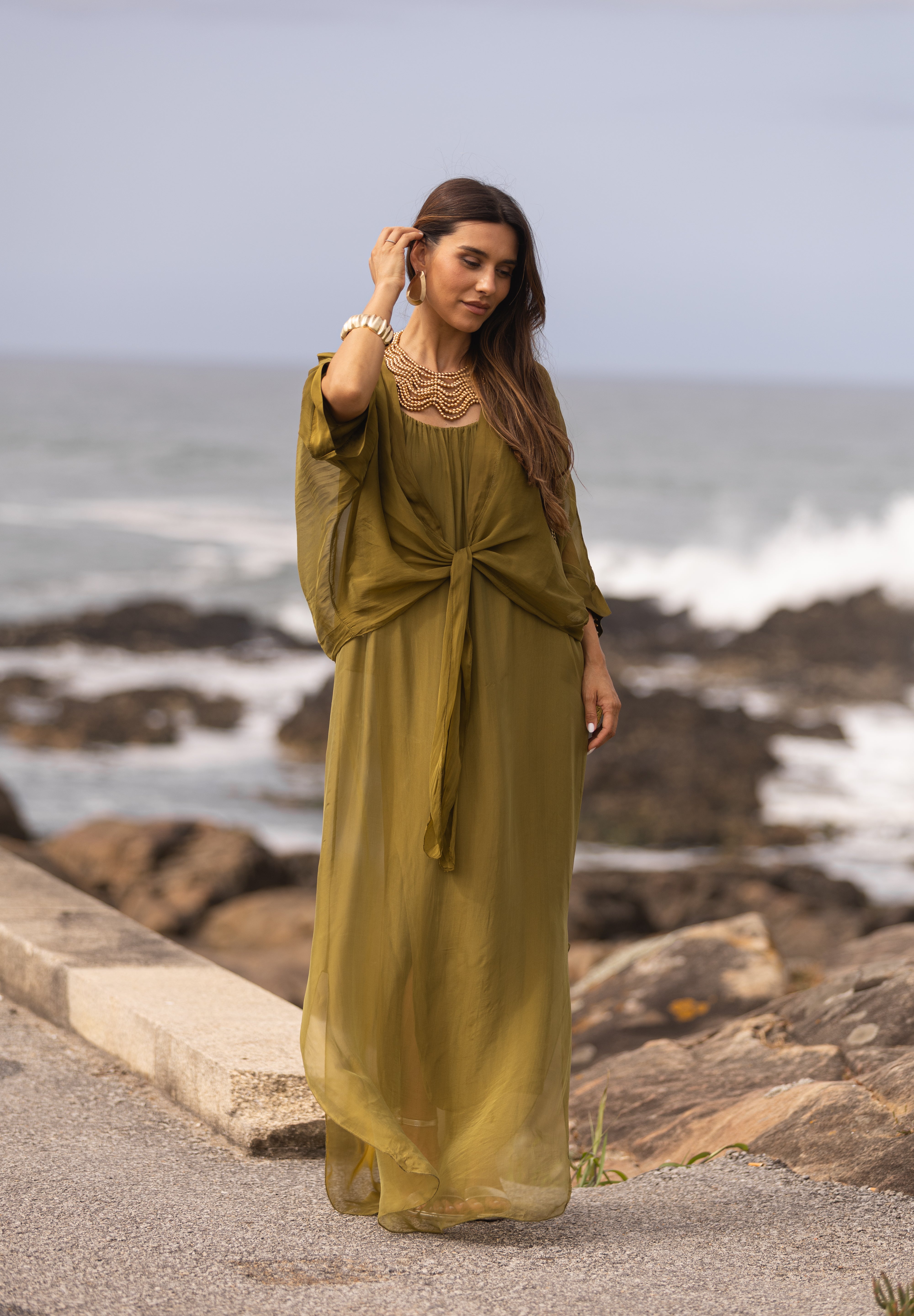 VESTIDO MAÓ VERDE LIMA