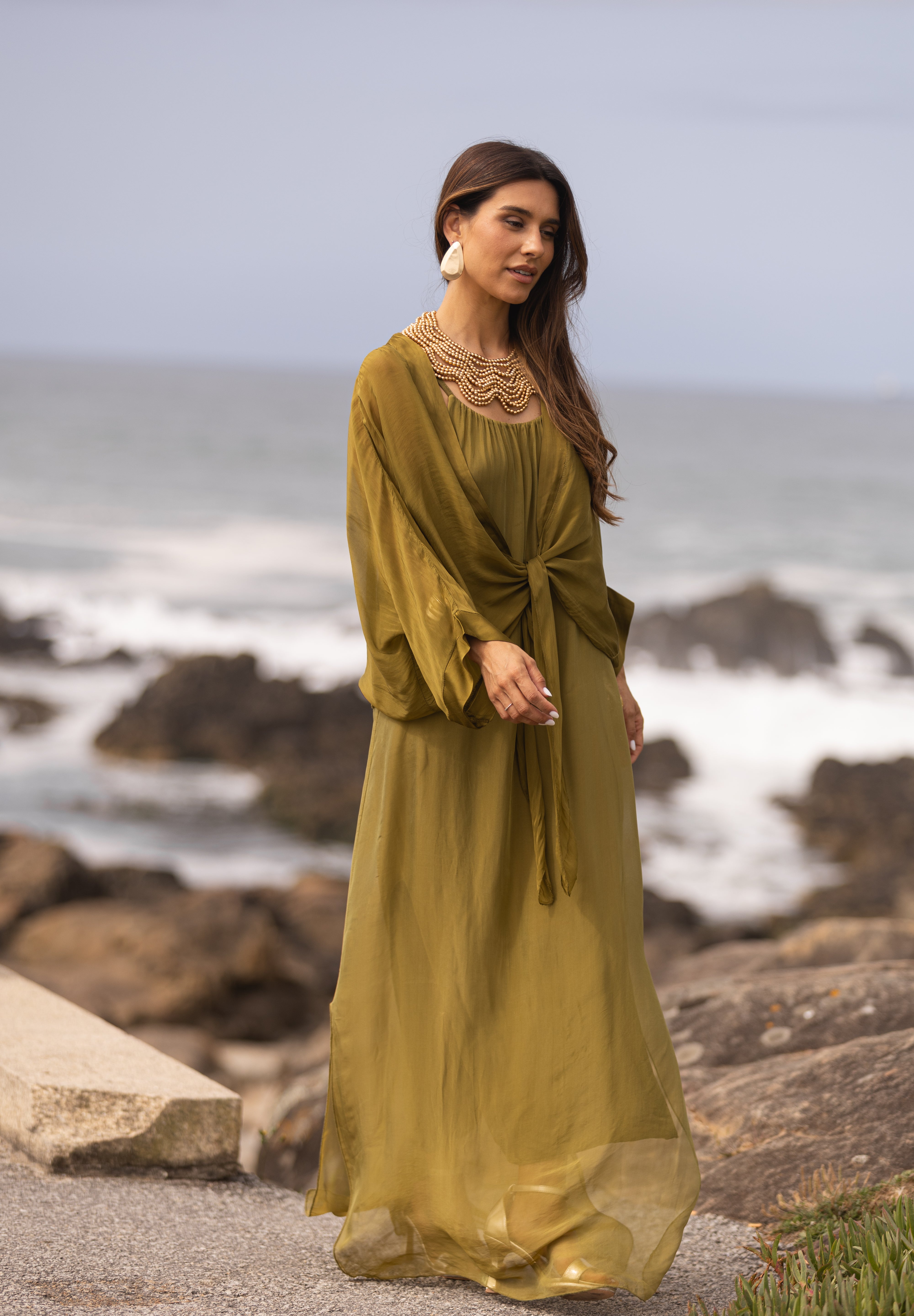 VESTIDO MAÓ VERDE LIMA
